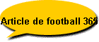 Article de football 365